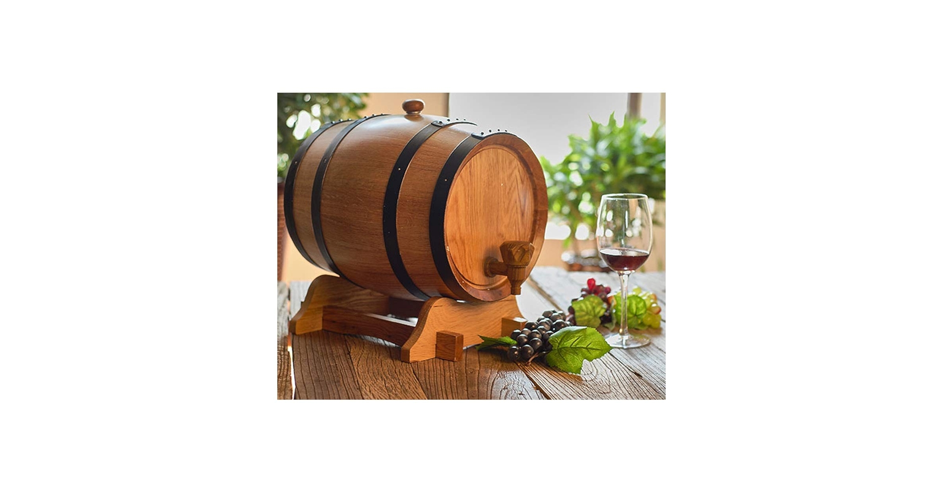 ワイン樽 No2 Amazon｜ワイン樽 オーク樽 オーク樽、木製樽5L、ライナーレス